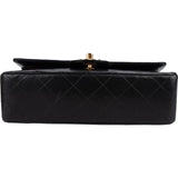 Chanel Quilted Lambskin 24K Gold Small Double Flap Shoulder Bag