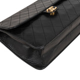 Chanel Quilted Lambskin 24K Gold Single Flap Shoulder Bag