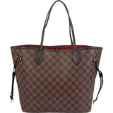 Louis Vuitton Monogram Damier Ebene Neverfull MM Shoulder Bag