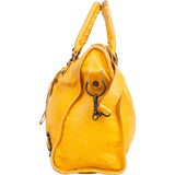 Balenciaga Yellow Leather City Handbag