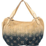 Celine Denim Ombre Monogram Sulky Hobo Shoulder Bag