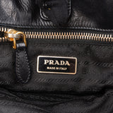 Prada Vitello Daino Leather Leather Tassel Tote Shoulder Bag