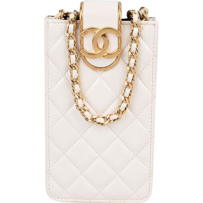 Chanel Quilted Lambskin CC in Love Phone Crossbody Bag