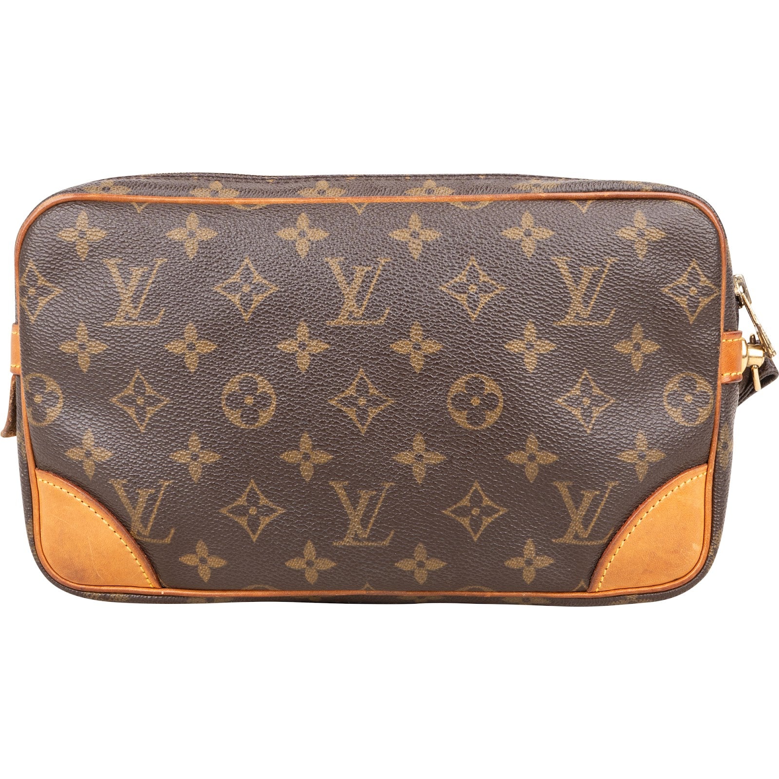 Louis Vuitton Canvas Monogram Marly Dragonne Clutch - vintageandkickz