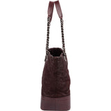 Chanel Burgundy Quilted Iridescent Calfskin Gabrielle Shoulder Bag