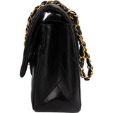 Chanel Quilted Lambskin 24K Gold Medium Double Flap Shoulder Bag