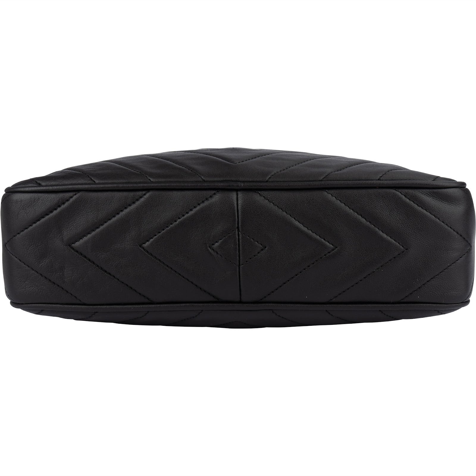 Chanel Quilted Lambskin Chevron Camera Crossbody Bag - vintageandkickz