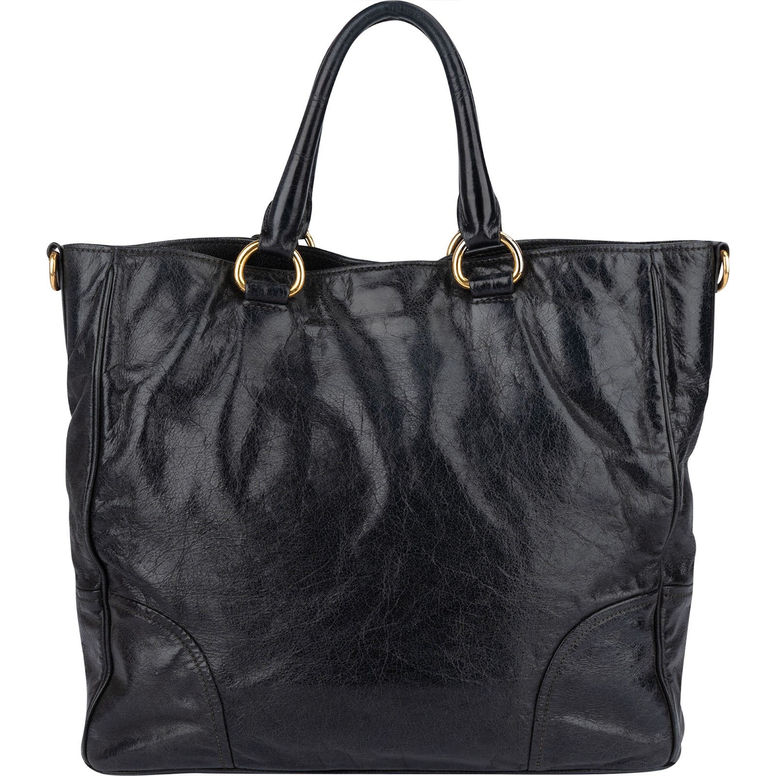 [🔄️B24 / F30] Prada Vitello Shine Tote Handbag - vintageandkickz