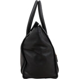 Céline Drummed Calfskin Luggage Handbag