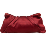 Chanel Quilted Satin Pleated Flap Clutch Bag