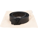 Louis Vuitton Black Taiga Leather LV Initiales Belt (85 / 34) M0001