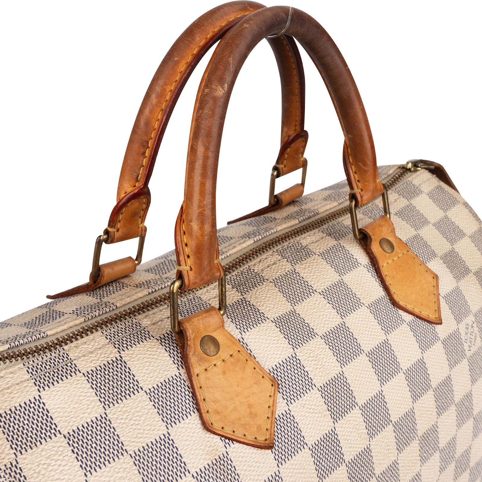 Louis Vuitton Monogram Damier Azur Speedy 30 Handbag - vintageandkickz