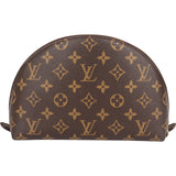 Louis Vuitton Monogram Canvas Trousse Demi-Ronde Pouch