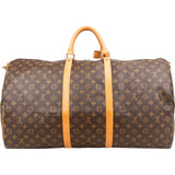 Louis Vuitton Monogram Canvas Keepall 60 Bandoulière Travel Bag