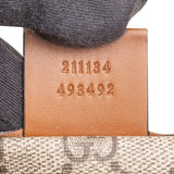 Gucci Monogram GG Supreme Canvas Web Tote Handbag