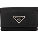 Prada Black Nylon Triangle Key holder