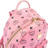 MCM Visetos Monogram Stark Side Studs Mini Backpack