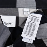 Burberry Navy Giant Nova Check Monogram Longsleeve Shirt (XXL)