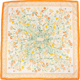Hermès Twill Oeillets Sauvages Silk 90 Scarf Tuch
