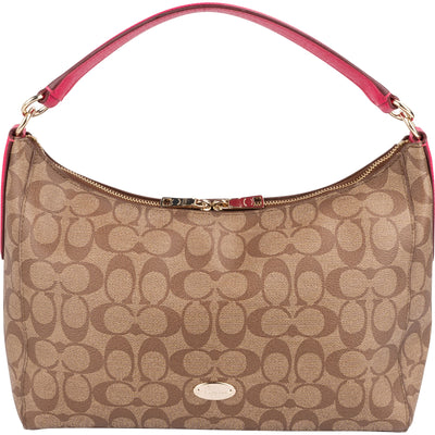 Coach Monogram Signature Mia Hobo Shoulder Bag - vintageandkickz