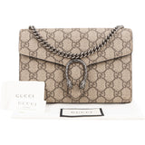 Gucci Monogram GG Supreme Canvas Dionysus Wallet On Chain Crossbody Bag