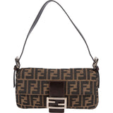 Fendi Monogram FF Baguette Shoulder Bag