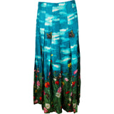 Gucci Multicolor Vita Garden Print Silk Skirt (IT42)
