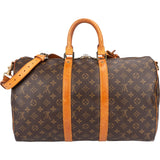 Louis Vuitton Monogram Canvas Keepall 45 Bandoulière Travel Bag
