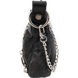 Balenciaga Black Leather City Mini Pochette Crossbody Bag