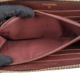 Chanel Quilted Caviar Leather Zipped CC Wallet