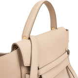 Celine Beige Grained Calfskin Belt Handbag