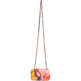 Chanel Quilted Lamskskin Multicolor Flower Power Rectangular Single Flap Mini Crossbody Bag