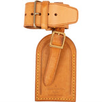[🔄️B21 / F36] Louis Vuitton Vachetta Leather Luggage Tag - vintageandkickz