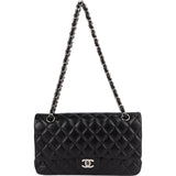 Chanel Quilted Lambskin Medium Double Flap Shoulder Bag