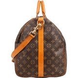 Louis Vuitton Monogram Canvas Keepall 55 Bandoulière Travel Bag