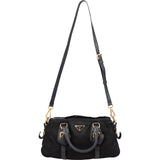 Prada Tessuto Leather Bauletto Triangle Handbag