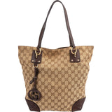 Gucci Monogram GG Canvas Interlocking G Tote Shoulder Bag