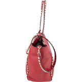 Valentino Garavani Leather Rockstud Shopper Shoulder Bag