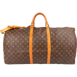 Louis Vuitton Monogram Canvas Keepall 60 Bandoulière Travel Bag