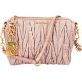 Miu Miu Matelassé Nappa Leather Shoulder Bag
