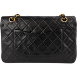 Chanel Quilted Lambskin 24K Gold Medium Double Flap Shoulder Bag