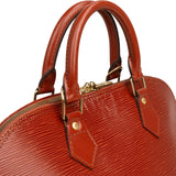 Louis Vuitton Cognac Epi Leather Alma PM Handbag