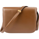 Celine Brown Calfskin Classic Box Medium Crossbody Bag