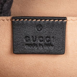 Gucci Black Leather Diana Bamboo Belts Handbag