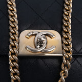 Chanel Stitching Leather CC Boy Single Flap Crossbody Bag
