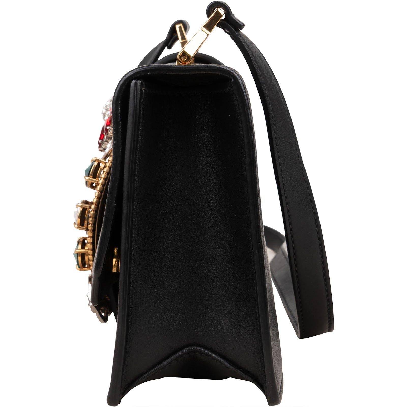 Miu Miu Madras Crystal Leather Crossbody Bag - vintageandkickz