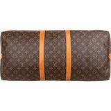 Louis Vuitton Monogram Canvas Keepall 55 Bandoulière Travel Bag