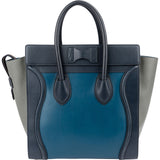 Céline Tricolor Leather Luggage Handbag