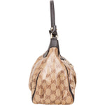Gucci Monogram GG Patent Abbey Handbag - vintageandkickz