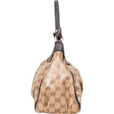 Gucci Monogram GG Patent Abbey Handbag - vintageandkickz